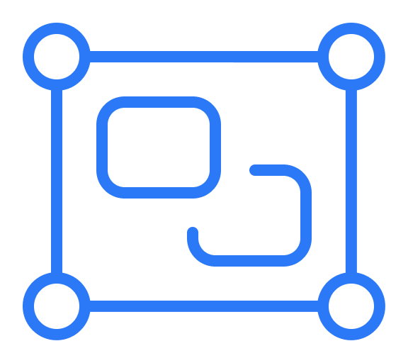 Prototype and UX design icon